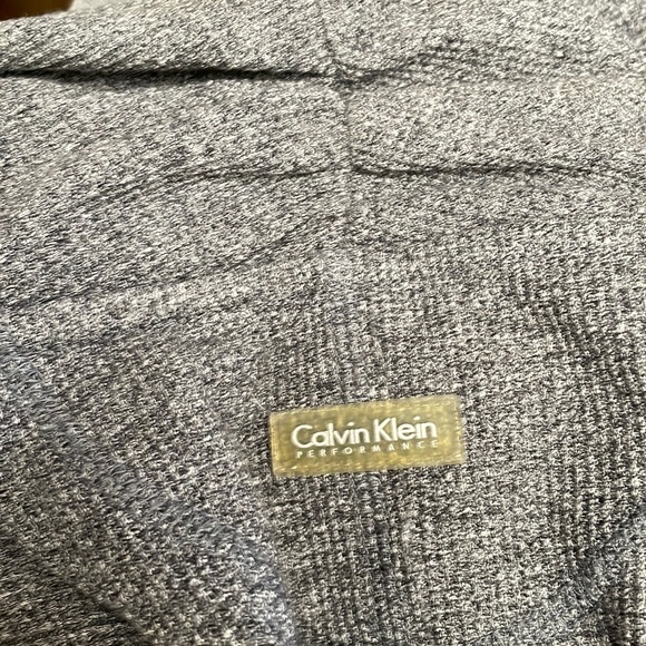 Calvin Klein Soft Grey Long Sleeved Cross Over Sweater - Picture 4 of 12